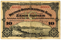 DEUTSCHE KOLONIEN, Deutsch-Ost-Afrika, 1905-1917, 10 Rupien 15.06.1905, Friedensausgabe.
III
Ros.901; Grab.DOA-2