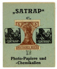 BRIEFMARKENNOTGELD, Berlin, "SATRAP" Photo-Papiere und -Chemikalien. 5 Pfennig o.D. Germania.
I
Ti.460.210