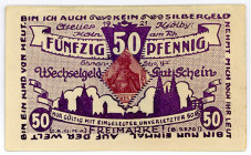 BRIEFMARKENNOTGELD, Köln, Carl Grave. 50 Pfennig 1921.
I-
Ti.3565.30