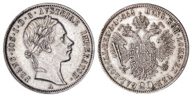 Holy Roman Empire. Franz Joseph I, 1848-1916. 20 Kreuzer, 1852A, Vienna mint, 4.35g (KM22.11).

Very sharp details, with some remaining lustre on the ...