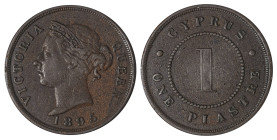 Cyprus. Victoria, 1837-1901. Piastre, 1895, Royal mint, 11.59g (KM3.2; Fitikides 37). 

Attractive uniform brown patina with strong details. Very fine...
