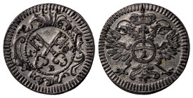 German States. Regensburg (Free City), 1245-1803. Kreuzer, 1764B, 0.80g (KM364).

Attractive patina with a lot of lustre. A really exceptional coin wi...