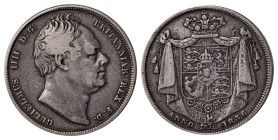 Great Britain. William IV, 1830-1837. Halfcrown, 1836, London mint, 13.90g (KM714.2; S-3834). 

Old cabinet patina, uniform light wear, eye-appealing ...