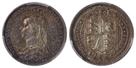 Great Britain. Victoria, 1837-1901. 6 Pence, 1887 (KM759).

Beautiful design with grey silver patina, sharp details and underlying lustre on both side...