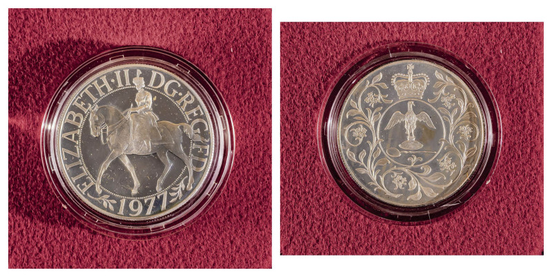 Great Britain. Elizabeth II, 1952-2022. 25 New Pence, 1977, Silver Jubilee, 28.2...