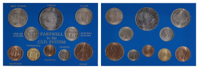 Great Britain. Elizabeth II, 1952-2022. Lot of (10) pre-decimal coinage comprising: 1 crown 1965, 1/2 Crown 1967, 2 Shillings 1966, 2 x 1 Shilling (En...