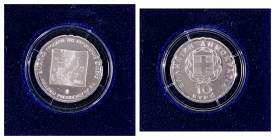 Greece. Third Republic, 1974-. 10 Euro, 2003, Hellenic presidency of the EU.

Proof in original box with CoA.