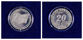 Greece. Third Republic, 1974-. 20 Euro, 2003, 75 years of Bank of Greece.

Proof in original box with CoA.