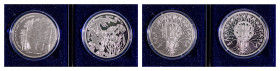 Greece. Third Republic, 1974-. Lot with 2 coins; 2 x 10 Euro, 2007, Commemorating Mount Pindos National Park (Valia Kalnta and Black Pines).

Proof in...