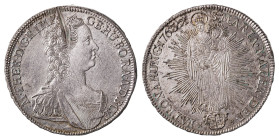 Hungary. Maria Theresia, 1740-1780. Taler, 1763 KB, Kremnitz mint (KM378).

Crisp details especially on the reverse, attractive patina with underlying...
