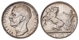 Italy. Vittorio Emanuele III, 1900-1946. 10 Lire, 1927R, 10.00g (KM68.1).

Lustrous example with excellent details on both sides. Uncirculated.