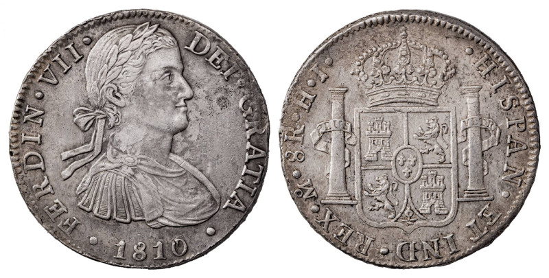 Latin America, Mexico. Ferdinand VII, 1808-1821. 8 Reales, 1810, HJ, Mintmark Mo...