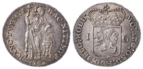 Netherlands. Holland. 1 Gulden, 1794, 10.43g (KM73).

Old cabinet golden silver toning with excellent details on both sides. Good extremely fine.