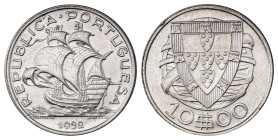 Portugal, Republic, 1910-. 10 Escudos, 1932, 12.54g (KM582). 

Excellent details, lightly cleaned with one small knock on the reverse periphery. Good ...