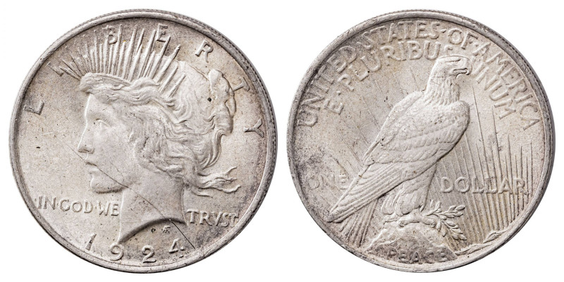 USA. Dollar, "Peace Dollar", 1924, 26.76g (KM150).

Very strong details, attract...