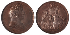 Belgium. Kingdom, Bronze Medal, Charles Rogier Ministre de l'Interieur, Promoteur de l' hyginene publique, 1852, by L. Wiener, 67mm (Wurzb. 7937). 

C...