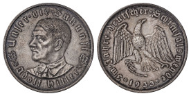 Germany. Third Reich, Adolf Hitler, 1933-1945. AR Medal, 1933, Munich mint, 21.91g. 

Old cabinet tone, a small bump on the periphery and attractive d...
