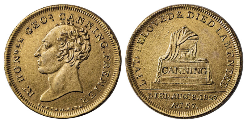 Great Britain. George IV, 1820-1830. British Historical Medal, George Canning, P...