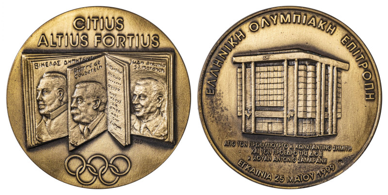 Greece. Medal for the inauguration of the new building of the Hellenic Olympic C...