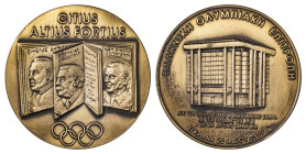 Greece. Medal for the inauguration of the new building of the Hellenic Olympic Committee, 25th May 1999.

From prime minister K. Simitis and president...