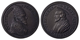 Italian States. Papal States, Julius III, 1550-1555. Bronze medal, 1553, 25.78g.

Superb design of great artistic value, exquisite brown patina and ...