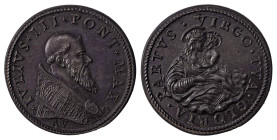 Italian States. Papal States, Julius III, 1550-1555. Bronze medal, 1555, 19.14g.

Sharp details, great surfaces, old cabinet blue/brown patina and u...