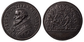Italian States. Papal States, Pius V, 1566-1572. Bronze medal, 1572, 9.40g.

Superb portrait design, beautiful brown patina with a lot of lustre on bo...