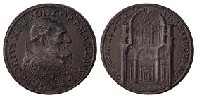 Italian States. Papal States, Gregory XIII, 1572-1585. Bronze medal, ND, 26.64g.

Great portrait of Gregory XIII, attractive dark chocolate patina wit...