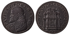 Italian States. Papal States, Paulus V, 1605-1621. Bronze medal, 1611, Completion of church, 12.87g.

One of a kind combination of deep brown old cabi...