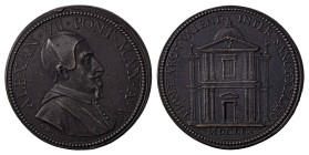 Italian States. Papal States, Inoccent X, 1644-1655. Alexander VII, 1655-1667. Bronze medal, 1659, 18.64g.

Attractive details with dark brown patina ...