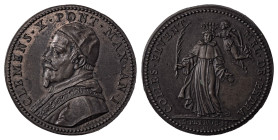 Italian States. Papal States, Clement X, 1670-1676. Bronze medal, 1670, 15.00g.

Exceptional portrait with attractive peripheral toning, old dark brow...