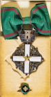 Italy. Republic, Knights Cross of the Order of Merit, most probably awarder to a lady. Manufactured by Arturo Pozzi.

In its original box. Some dirt o...