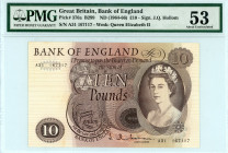 Great Britain
Bank of England
10 Pounds, No Date (1964-1966)
S/N A31 167117
Wmk. Queen Elizabeth II
Pick 376a

Graded About Uncirculated 53 PMG