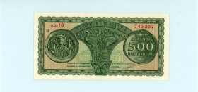 Greece
Kindom of Greece (ΒΑΣΙΛΕΙΟΝ ΤΗΣ ΕΛΛΑΔΟΣ)
500 Drachmai, 1st November 1953
S/N αα.10 745237
Pick 325b; Pitidis 328

Uncirculated...