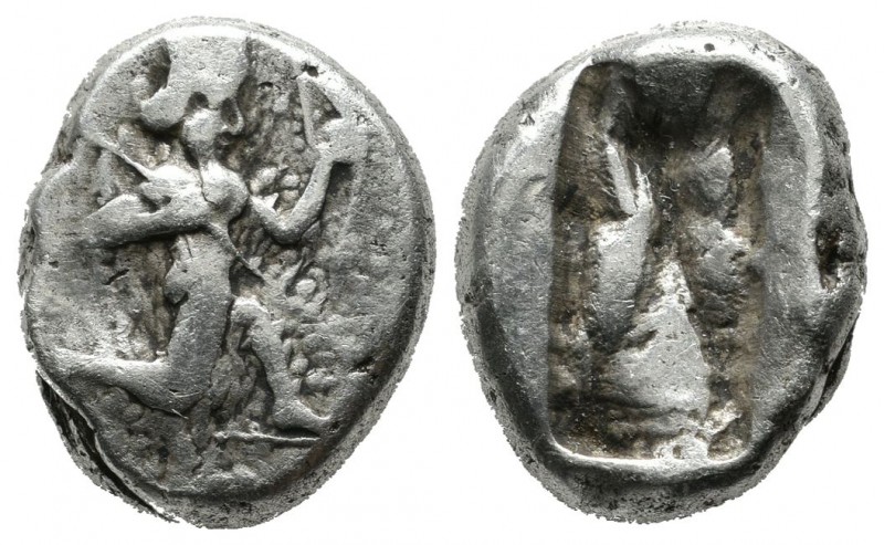 Achaemenid Empire. Time of Darios I to Xerxes II 485-420 BC. AR Siglos (16mm, 5....