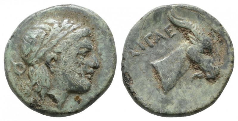 Aeolis, Aigai. ca.300-200 BC. AE (16mm, 3.91g). Laureate head of Apollo right / ...