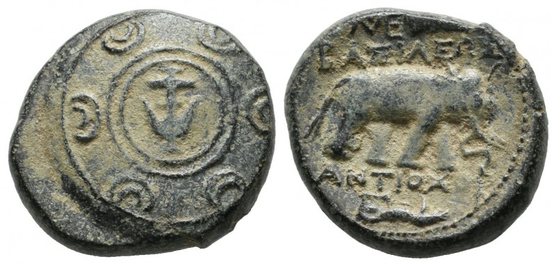 Antioch ad Orontem. Antiochos I Soter. Circa 281-261 BC. AE (19mm, 7.02g). Maced...