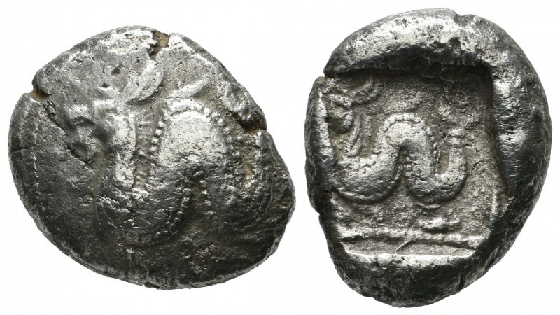 Dynasts Of Lycia. Uncertain. Circa 480 BC. AR Stater (20mm, 8.97g). Sea monster ...