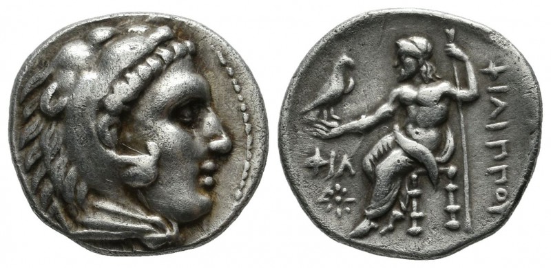 Kings of Macedon. Uncertain mint. Philip III Arrhidaeus 323-317 BC. AR Drachm (1...