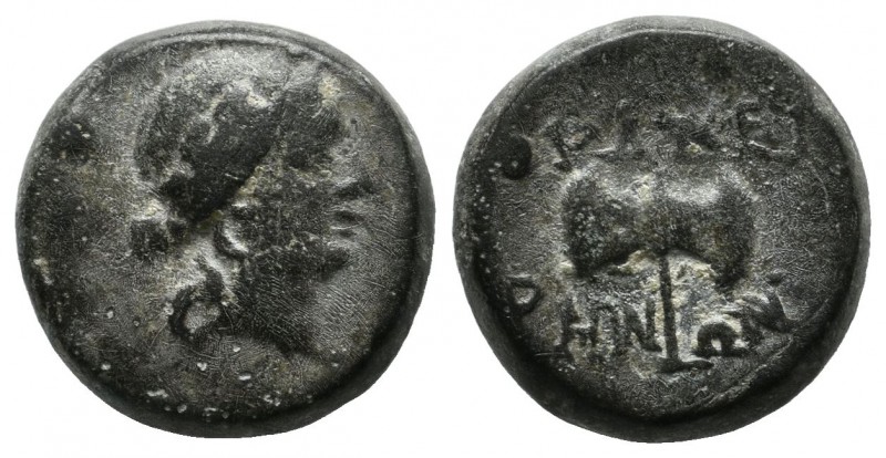 Lydia, Thyateira. Circa 200 BC. AE (14mm, 4.10g). Laureate head of Apollo right ...