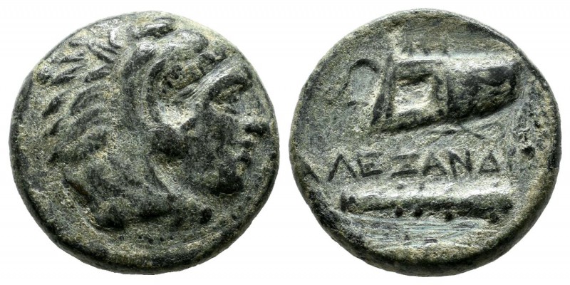 Macedonian Kingdom. Alexander III the Great. 336-323 BC. AE (18mm, 5.49g). Maced...