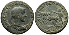 Antioch, Pisidia. AD 238-244. Gordian III. AE (33mm, 24.83g). Laureate, draped and cuirassed bust right / Helios driving rapid quadriga to left. SNG C...