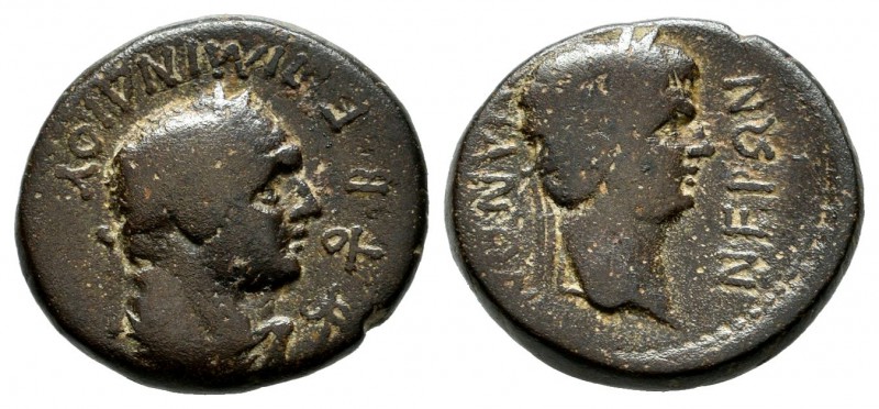 Lydia, Sardes. Nero (54-68). AE (15mm, 3.03g). Mindios, strategos for the second...