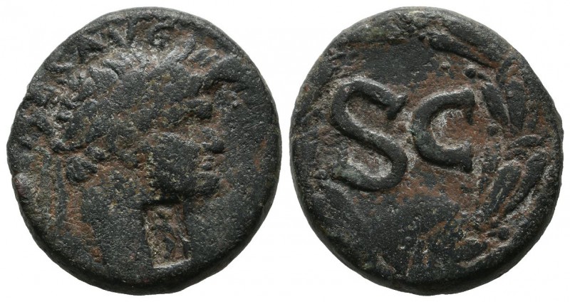 Seleucis and Pieria, Antioch. Nero. AD 54-68. AE (25mm, 14.14g). Laureate head r...