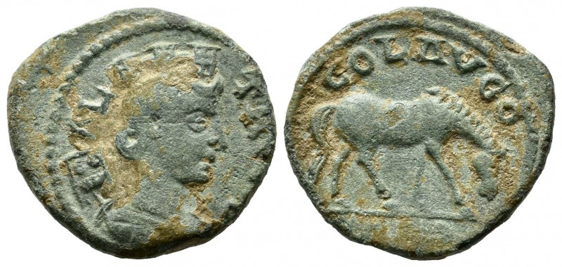 Troas, Alexandreia. Gallienus AD 253-268. AE (22mm, 6.58g). AVOL TRO, turreted a...