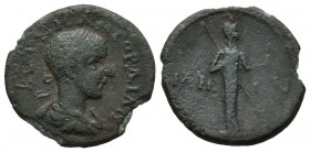Troas, Ilion. Gordian III (238-244). AE (19mm, 2.31g). AVT K M AN ΓΟΡΔΙΑΝ. Laureate, draped and cuirassed bust right / IΛIEΩN. Athena Ilias standing r...