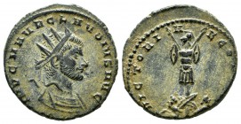Claudius II Gothicus, AD.268-270. AE Antoninianus (19mm, 3.22g). Cyzicus mint. 4th emission. ca.mid-September AD.270. IMP CLAVDIVS P F AVG. Radiate, d...