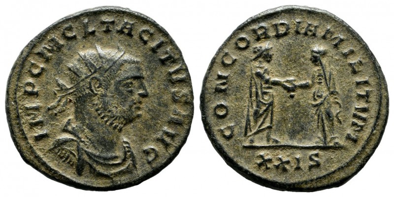 Biddr Kairos Numismatik Auction 5 Lot 551 Tacitus Ad 275 276 Ae Antoninianus mm 3 57g Siscia Imp C M Cl Tacitvs P