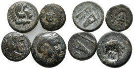 Lot of 4 Greek AE Coins. Lot sold as it, no returns.