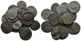Lot of 16 Roman Imperial AE Coins. Lot sold as it, no returns.